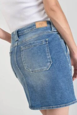 LE TEMPS DES CERISES Jupe Cary En Jeans Bleu Délavé -Le Temps Des Cerises 231 jfcary00w3061 3001 imaged2