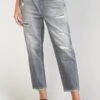 LE TEMPS DES CERISES Cosy Boyfit 7/8ème Jeans Destroy Gris N°3 -Le Temps Des Cerises 231 jfcosy00w1446 0003 image3