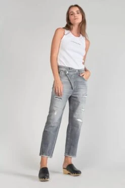 LE TEMPS DES CERISES Cosy Boyfit 7/8ème Jeans Destroy Gris N°3 -Le Temps Des Cerises 231 jfcosy00w1446 0003 imaged1