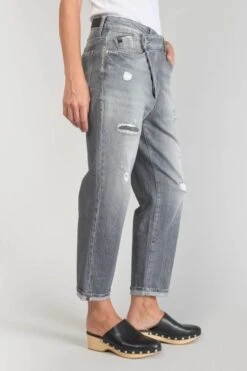 LE TEMPS DES CERISES Cosy Boyfit 7/8ème Jeans Destroy Gris N°3 -Le Temps Des Cerises 231 jfcosy00w1446 0003 imaged3
