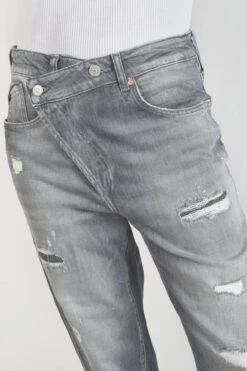 LE TEMPS DES CERISES Cosy Boyfit 7/8ème Jeans Destroy Gris N°3 -Le Temps Des Cerises 231 jfcosy00w1446 0003 imaged4