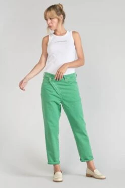 LE TEMPS DES CERISES Cosy Boyfit 7/8ème Jeans Vert Menthe -Le Temps Des Cerises 231 jfcosy00w5153 9192 imaged2