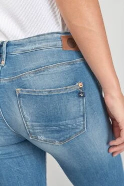LE TEMPS DES CERISES Dames Power Skinny 7/8ème Jeans Destroy Bleu N°4 -Le Temps Des Cerises 231 jfdames0w4080 3001 imaged5