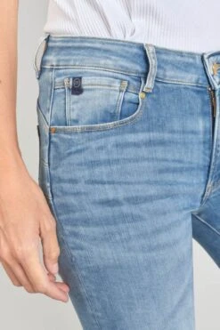 LE TEMPS DES CERISES Dari Pulp Slim Taille Haute 7/8ème Jeans Bleu N°4 -Le Temps Des Cerises 231 jfdari00w1337 3001 imaged5