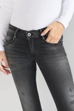 LE TEMPS DES CERISES Geos Pulp Slim 7/8ème Jeans Destroy Noir N°1 -Le Temps Des Cerises 231 jfgeos00w2154 0403 imaged2