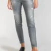 LE TEMPS DES CERISES Goudes Power Skinny 7/8ème Jeans Destroy Gris N°3 -Le Temps Des Cerises 231 jfgoudesw6045 0003 image3