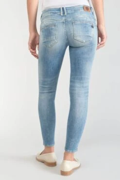 LE TEMPS DES CERISES Jako Pulp Slim 7/8ème Jeans Destroy Bleu N°4 -Le Temps Des Cerises 231 jfjako00w1435 3001 imaged4