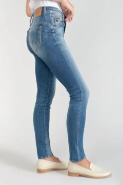 LE TEMPS DES CERISES Lump Pulp Slim Taille Haute 7/8ème Jeans Bleu N°3 -Le Temps Des Cerises 231 jflump00w7002 3286 imaged5