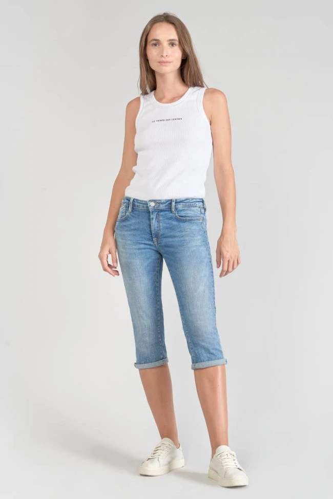 LE TEMPS DES CERISES Corsaire Oriol En Jeans Bleu Délavé 6 LE TEMPS DES CERISES Corsaire Oriol En Jeans Bleu Délavé – Image 4