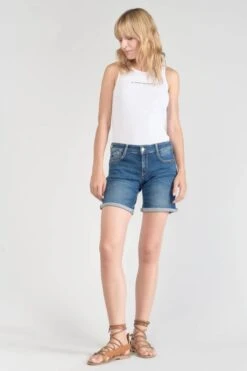 LE TEMPS DES CERISES Short Paola En Jeans Bleu -Le Temps Des Cerises 231 jfpaola0w3064 3001 imaged5