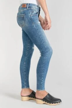 LE TEMPS DES CERISES Pounche Power Skinny 7/8ème Jeans Destroy Bleu N°3 -Le Temps Des Cerises 231 jfpounchw5150 3001 imaged2
