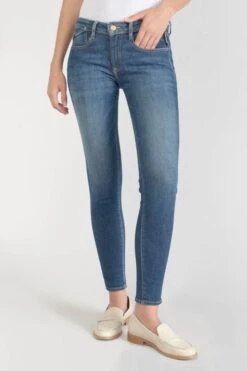 LE TEMPS DES CERISES Power Skinny 7/8ème Jeans Bleu N°2