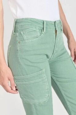 LE TEMPS DES CERISES Precieux Taille Haute 7/8ème Jeans Vert D'eau -Le Temps Des Cerises 231 jfprecieuwpig 9152 imaged2
