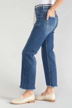 LE TEMPS DES CERISES Pricilia Taille Haute 7/8ème Jeans Destroy Bleu N°2 -Le Temps Des Cerises 231 jfpricilw5149 3001 imaged1