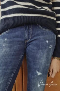 LE TEMPS DES CERISES Pulp Slim By Véronika Loubry Jeans Bleu N°2 -Le Temps Des Cerises 231 jfpulp00w9104ve 3001 imaged1