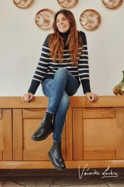 LE TEMPS DES CERISES Pulp Slim By Véronika Loubry Jeans Bleu N°2 -Le Temps Des Cerises 231 jfpulp00w9104ve 3001 imaged6