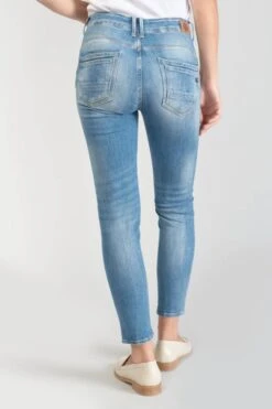 LE TEMPS DES CERISES Sabi Pulp Slim Taille Haute 7/8ème Jeans Destroy Bleu N°3 -Le Temps Des Cerises 231 jfsabi00w1436 3001 imaged3