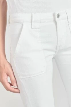 LE TEMPS DES CERISES Sormiou Flare Jeans Blanc -Le Temps Des Cerises 231 jfsormiouwpig 1001 imaged1