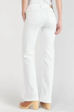 LE TEMPS DES CERISES Sormiou Flare Jeans Blanc -Le Temps Des Cerises 231 jfsormiouwpig 1001 imaged3