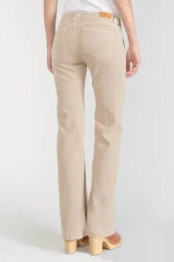LE TEMPS DES CERISES Sormiou Flare Jeans Beige Sable -Le Temps Des Cerises 231 jfsormiouwpig 1191 imaged3
