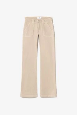 LE TEMPS DES CERISES Sormiou Flare Jeans Beige Sable -Le Temps Des Cerises 231 jfsormiouwpig 1191 imaged8