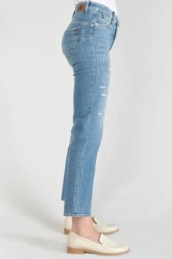 LE TEMPS DES CERISES Zep Pulp Regular Taille Haute 7/8ème Jeans Destroy Bleu N°4 -Le Temps Des Cerises 231 jfzep000w9090 3001 imaged4