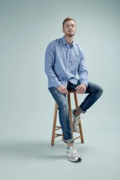 LE TEMPS DES CERISES Camoins 700/11 Adjusted Jeans Destroy Bleu N°3