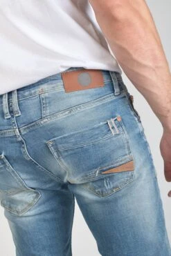 LE TEMPS DES CERISES Ginier 700/11 Adjusted Jeans Destroy Bleu N°4 -Le Temps Des Cerises 231 jh711ginw4073 3001 imaged2