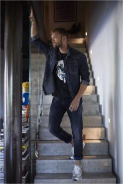 LE TEMPS DES CERISES Turcat 700/11 Adjusted Jeans Bleu-noir N°2