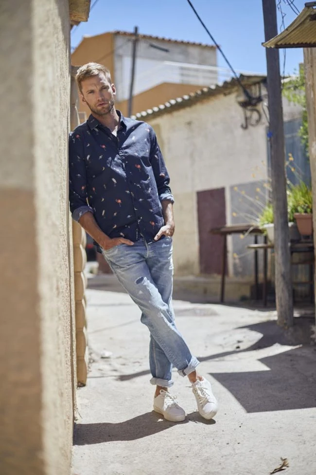 LE TEMPS DES CERISES Basic 700/17 Relax Jeans Destroy Bleu N°5 3 LE TEMPS DES CERISES Basic 700/17 Relax Jeans Destroy Bleu N°5