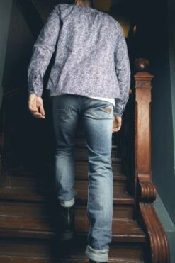 LE TEMPS DES CERISES Basic 700/17 Relax Jeans Destroy Bleu N°3