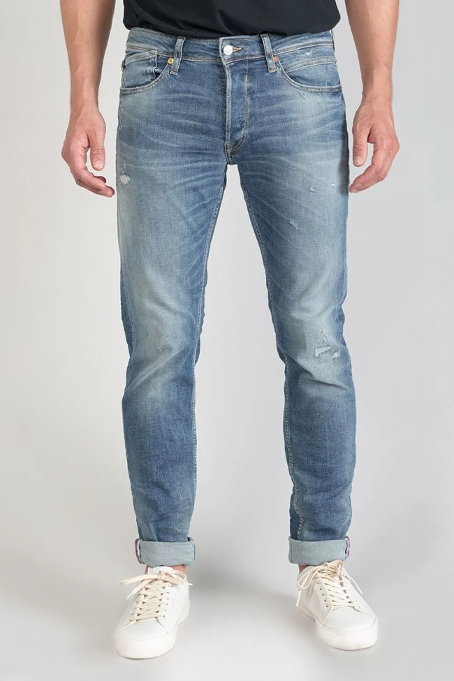 LE TEMPS DES CERISES Basic 700/17 Relax Jeans Destroy Bleu N°3 7 LE TEMPS DES CERISES Basic 700/17 Relax Jeans Destroy Bleu N°3 – Image 5