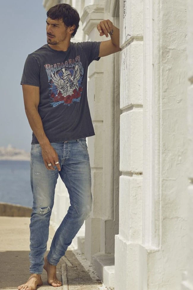 LE TEMPS DES CERISES Alost 900/03 Tapered Arqué Jeans Destroy Bleu N°4 3 LE TEMPS DES CERISES Alost 900/03 Tapered Arqué Jeans Destroy Bleu N°4