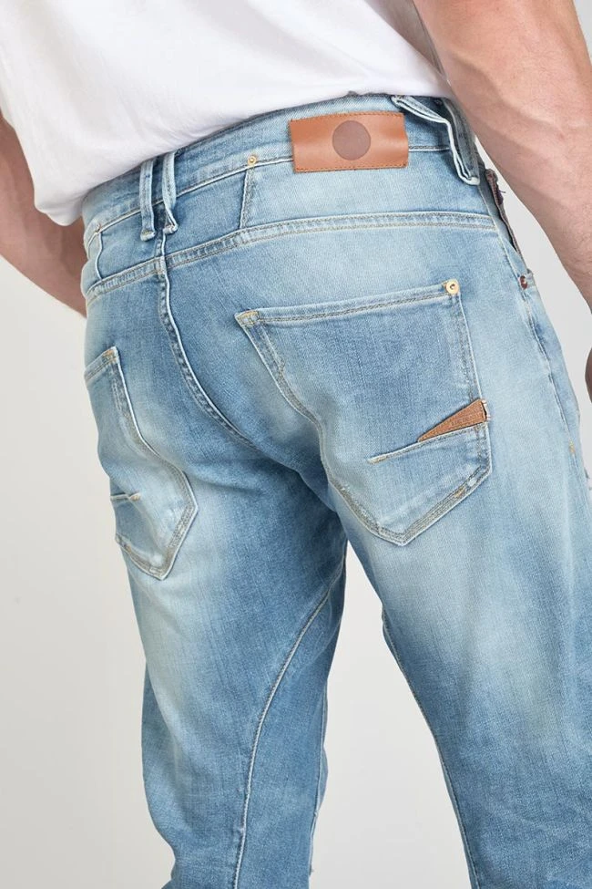 LE TEMPS DES CERISES Alost 900/03 Tapered Arqué Jeans Destroy Bleu N°4 5 LE TEMPS DES CERISES Alost 900/03 Tapered Arqué Jeans Destroy Bleu N°4 – Image 3