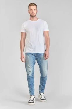 LE TEMPS DES CERISES Alost 900/03 Tapered Arqué Jeans Destroy Bleu N°4 16 LE TEMPS DES CERISES Alost 900/03 Tapered Arqué Jeans Destroy Bleu N°4 -Le Temps Des Cerises 231 jh903galw4078 3001 imaged6