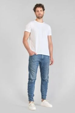 LE TEMPS DES CERISES 900/03 Jogg Tapered Arqué Jeans Bleu N°3