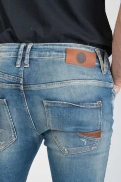 LE TEMPS DES CERISES Perier 900/16 Tapered 7/8ème Jeans Destroy Vintage Bleu N°4 -Le Temps Des Cerises 231 jh916perw4077 3001 imaged4