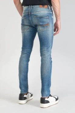 LE TEMPS DES CERISES Perier 900/16 Tapered 7/8ème Jeans Destroy Vintage Bleu N°4 -Le Temps Des Cerises 231 jh916perw4077 3001 imaged5