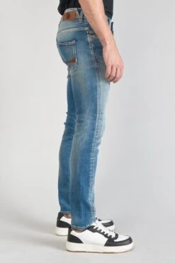 LE TEMPS DES CERISES Perier 900/16 Tapered 7/8ème Jeans Destroy Vintage Bleu N°4 -Le Temps Des Cerises 231 jh916perw4077 3001 imaged6
