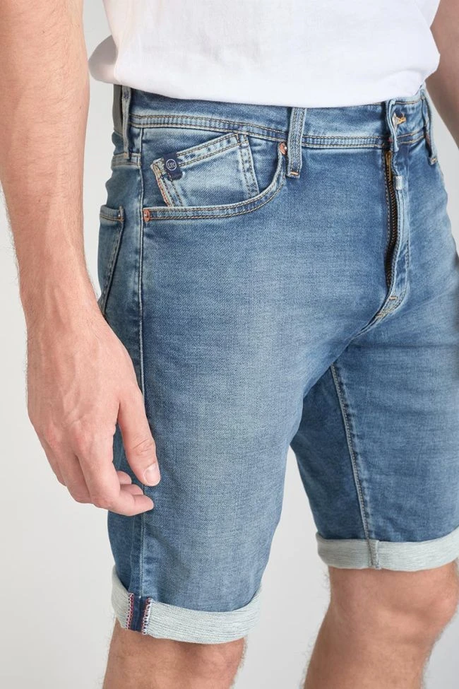 LE TEMPS DES CERISES Bermuda Jogg Oc Bleu Délavé 6 LE TEMPS DES CERISES Bermuda Jogg Oc Bleu Délavé – Image 4