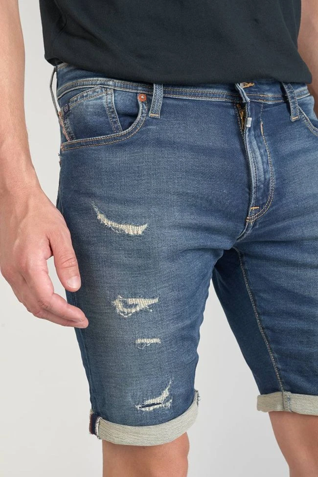 LE TEMPS DES CERISES Bermuda Jogg Oc Bleu Délavé Destroy 6 LE TEMPS DES CERISES Bermuda Jogg Oc Bleu Délavé Destroy – Image 4