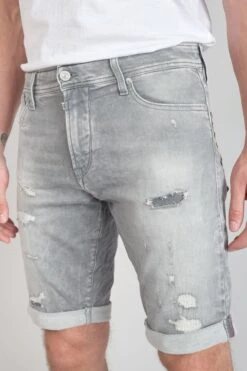 LE TEMPS DES CERISES Bermuda Jogg Oc Gris Délavé Destroy -Le Temps Des Cerises 231 jhjoggocw5156 0003 imaged2