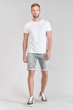 LE TEMPS DES CERISES Bermuda Jogg Oc Gris Délavé Destroy -Le Temps Des Cerises 231 jhjoggocw5156 0003 imaged5