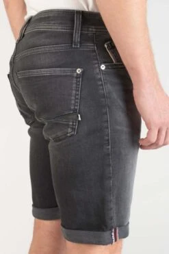 LE TEMPS DES CERISES Bermuda Jogg Oc En Jeans Noir Délavé -Le Temps Des Cerises 231 jhjoggocw5157 0403 imaged4