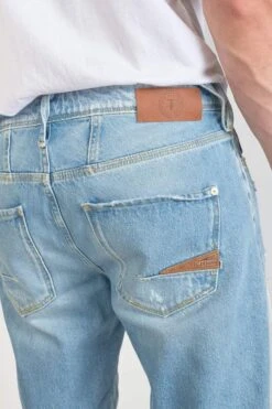 LE TEMPS DES CERISES Bermuda Laredo En Jeans Bleu Clair Délavé Destroy -Le Temps Des Cerises 231 jhlaredow4084 3001 imaged2