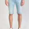 LE TEMPS DES CERISES Bermuda Laredo En Jeans Bleu Clair Délavé