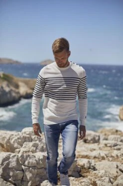 LE TEMPS DES CERISES Mistral Power Skinny 7/8ème Jeans Destroy Bleu N°3