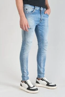 LE TEMPS DES CERISES Power Skinny 7/8ème Jeans Destroy Bleu N°4 -Le Temps Des Cerises 231 jhpowercw6039 3001 imaged4