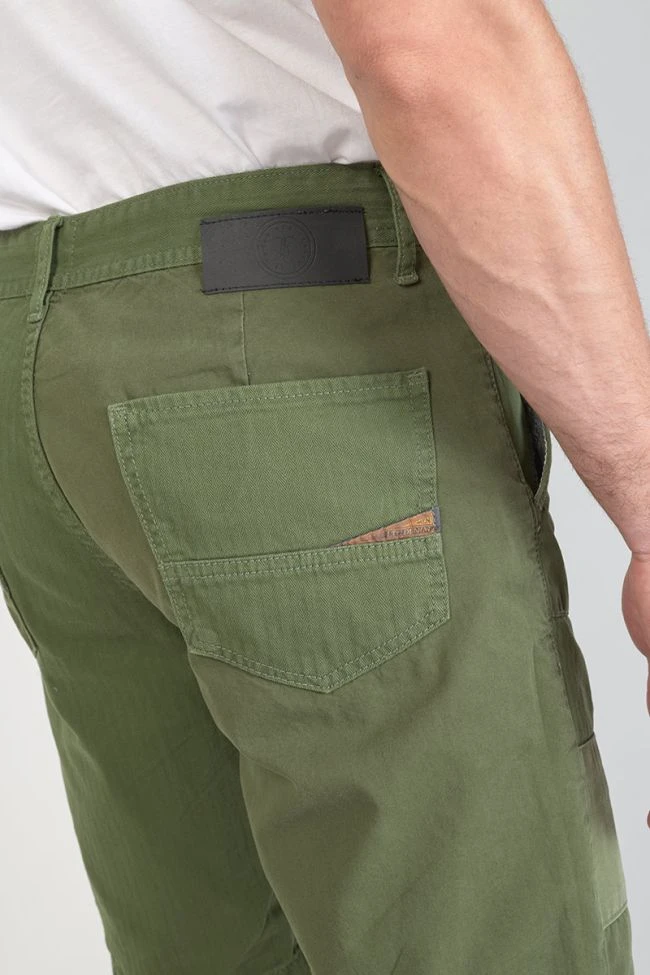 LE TEMPS DES CERISES Bermuda Luberon Kaki Vert 6 LE TEMPS DES CERISES Bermuda Luberon Kaki Vert – Image 4