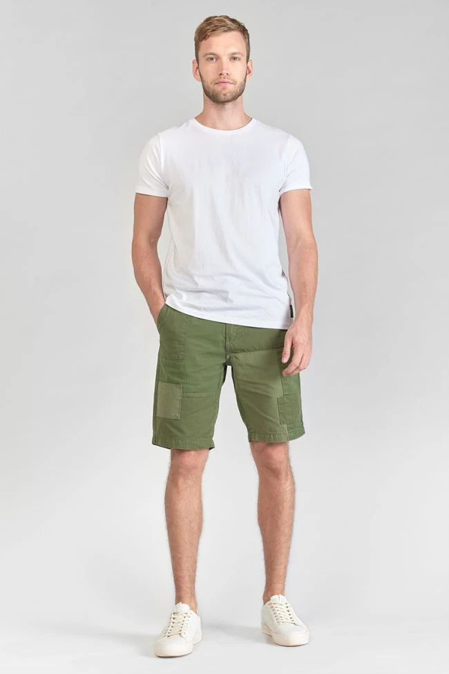 LE TEMPS DES CERISES Bermuda Luberon Kaki Vert 4 LE TEMPS DES CERISES Bermuda Luberon Kaki Vert – Image 2